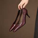 Zala | Authentic Leather Heels