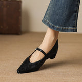 Tamsin | Mary Jane Shoe with Pointed Toe