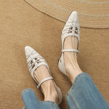 Quenby | Mary Jane Shoe with Mesh Design