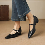 Tamsin | Mary Jane Shoe with Pointed Toe