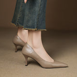 Zala | Authentic Leather Heels