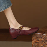 Quira | Mary Jane Shoe with Round Toe