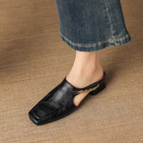 Vyla | Mules Made from Authentic Leather