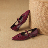 Quenby | Mary Jane Shoe with Mesh Design