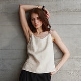 Women's Canvas Top with V-Cut