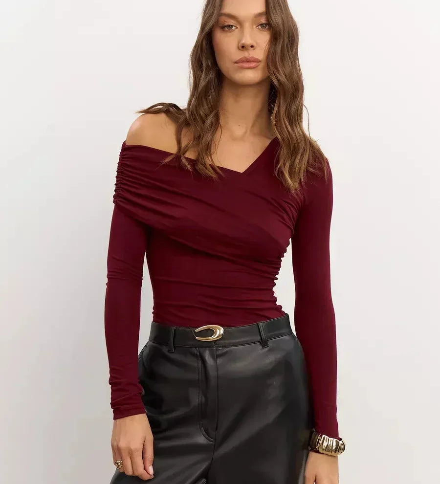 Clara Monroe One-Shoulder Top
