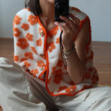 Women's Floral Fleece Gilet