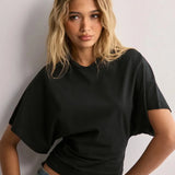 Arden Cotton Draped Polo