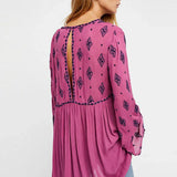 Tunic with Decorative Diamonds