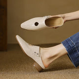 Olga | Authentic Leather Clogs