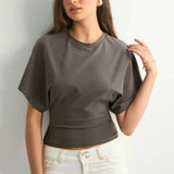 Arden Cotton Draped Polo