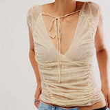 Green Lumière Mesh T-shirt