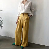 Linen Shirt with Open Collar