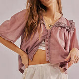 Marais Ruffle Blouse