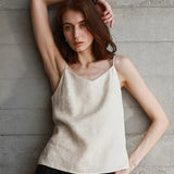 Women's Canvas Top with V-Cut