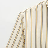 European Striped Shirt with Buttons