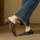 Olga | Authentic Leather Clogs