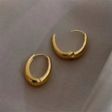 Classic Gold Pebble Earrings