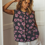 Women's Floral Fleece Gilet
