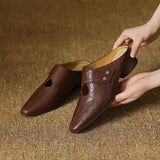 Olga | Authentic Leather Clogs