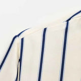 European Striped Shirt with Buttons