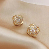 Zircon Knot Earrings