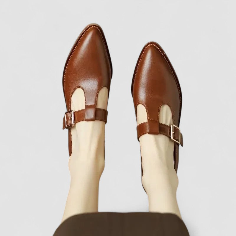 Mia – Orthopaedic Pointed-Toe Mary Jane Shoes