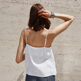 Women's Canvas Top with V-Cut