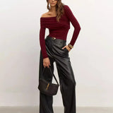 Clara Monroe One-Shoulder Top