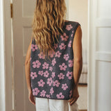 Women's Floral Fleece Gilet