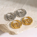 Gold Spiral Earrings Timeless