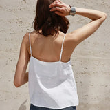 Women's Canvas Top with V-Cut