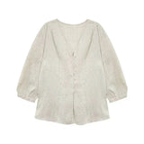 Linen V-Neck T-Shirt