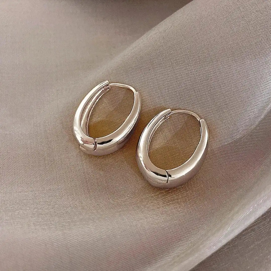 Classic Gold Pebble Earrings