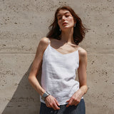 Women's Canvas Top with V-Cut