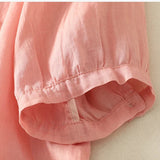 Eloria V-neck Cotton Blouse