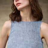 Reversible Chambray Gilet