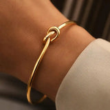 Adjustable Gold Knot Bracelet