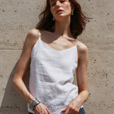 Women's Canvas Top with V-Cut