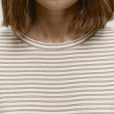 Linen Striped Long-Sleeve Top
