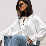 Liora Selim Blouse with Puff Sleeves