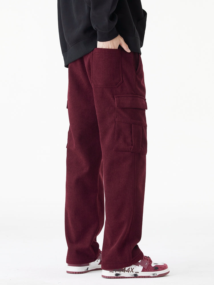 Leo | Woolen Corduroy Cargo Pants