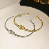 Adjustable Gold Knot Bracelet