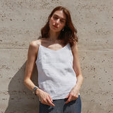 Women's Canvas Top with V-Cut