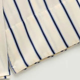 European Striped Shirt with Buttons