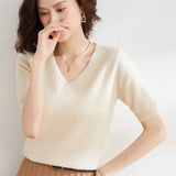 Elysian Knitted Top with V-neck