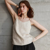 Women's Canvas Top with V-Cut