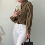 Linen Shirt with Open Collar