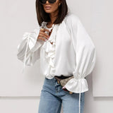 Liora Selim Blouse with Puff Sleeves