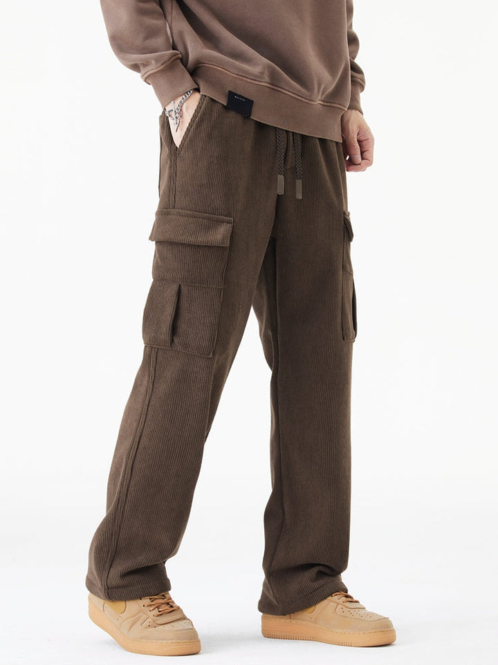 Leo | Woolen Corduroy Cargo Pants